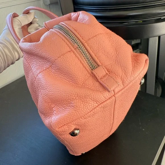 CHANEL Coco Mark Chocolate Bar Logo Caviar Skin Handbag - Picture 3 of 13